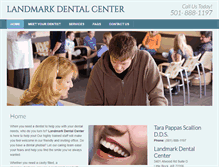 Tablet Screenshot of landmarkdentalcenter.com